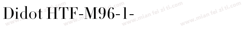 Didot HTF-M96-1字体转换